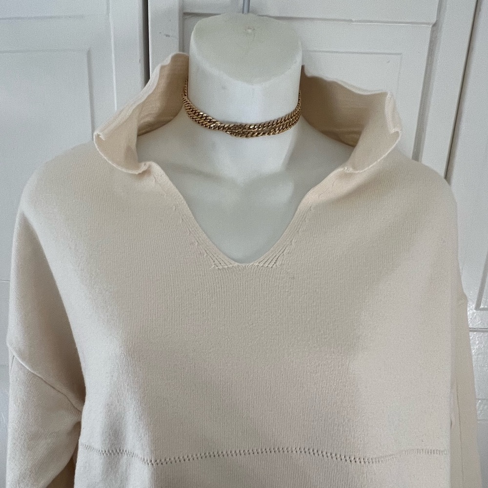 Boxy collared pullover - Picture 2 of 5
